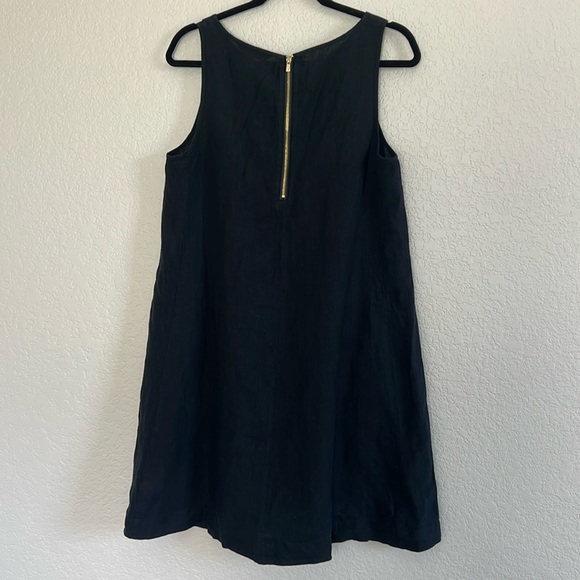 Lilly Pulitzer 100% Linen Edelyn Swing Shift Dress In Black. Size 6 - Picture 6 of 12